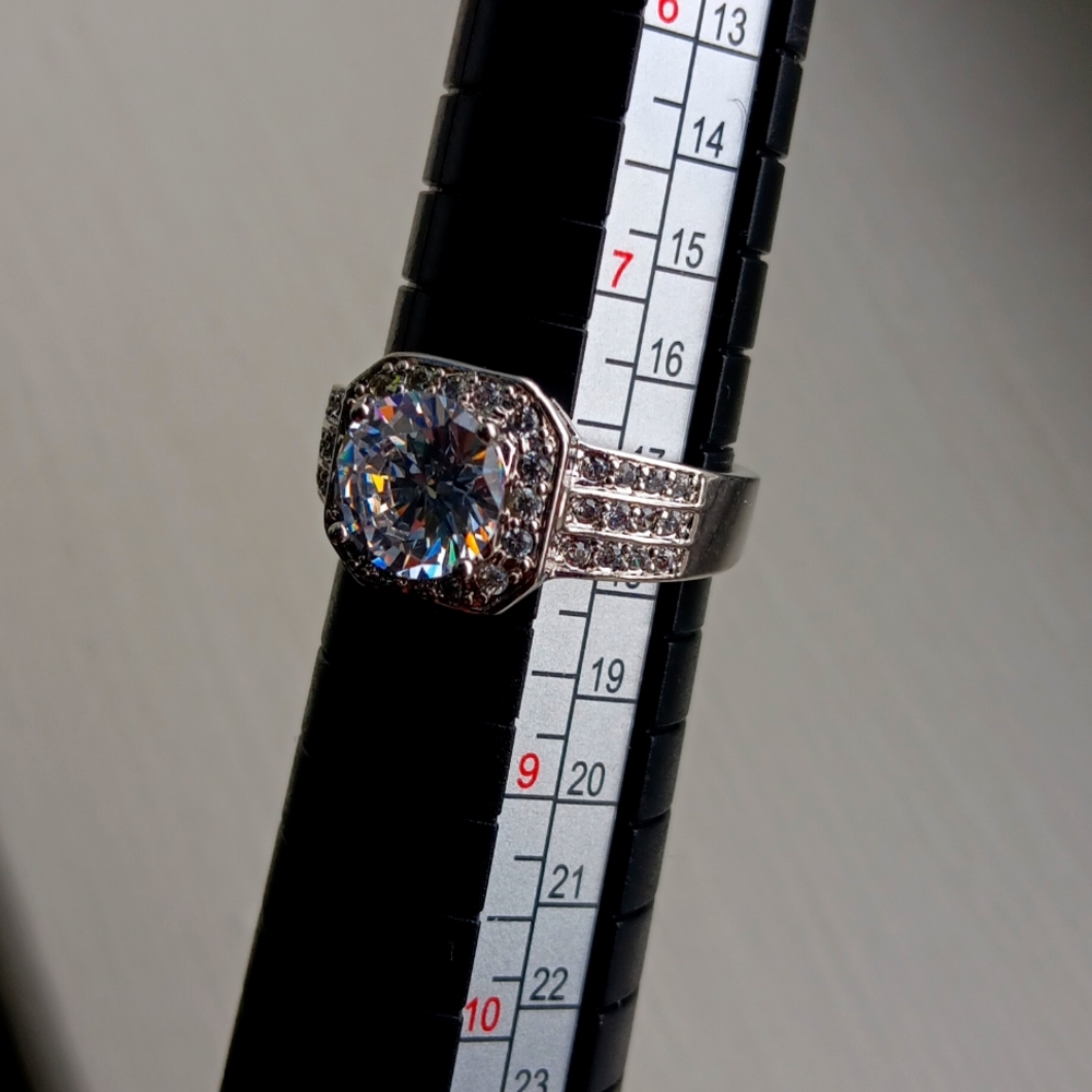 💍 💎 ✨️ Silver Ring diamond 💍 💎 ✨️